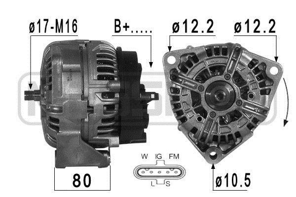 443539 VALEO Авто генератор