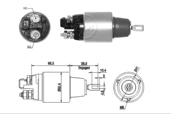 SS0322P AS/Auto Storm Тягове реле стартера