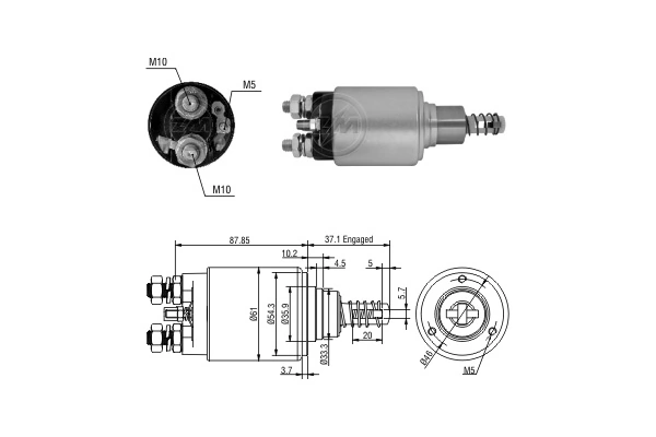 Втягуюче реле стартера SS0268P AS/Auto Storm