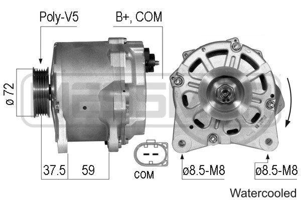 Генератор 079903015JV VAG