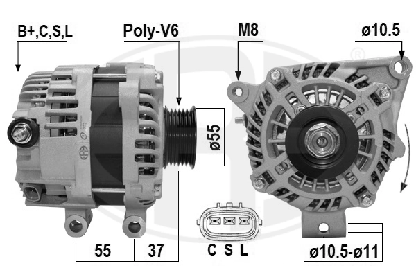 Купити 5705J1 Peugeot/Citroen Генератор