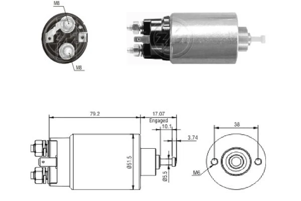 Втягуюче стартера AS/Auto Storm SS9179P