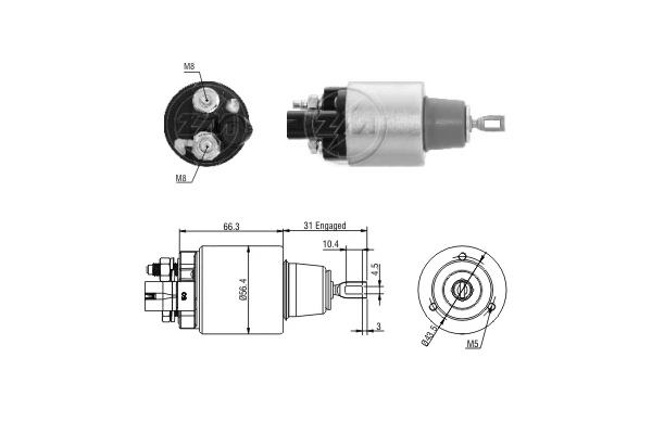 SS0050 AS/Auto Storm Тягове реле стартера