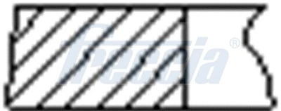 FR10505200 Freccia Кільця поршневі на 1 циліндр, STD.