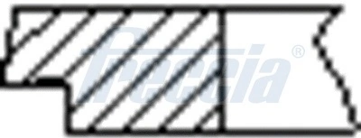 FR10209800 Freccia Кільця поршневі на 1 циліндр, STD.