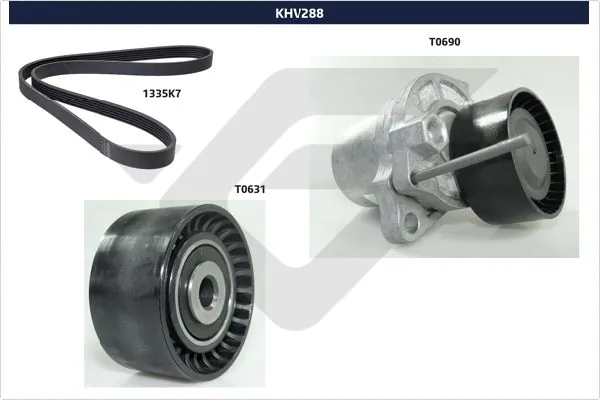 Ремінь приводний, агрегатів, комплект A6229930396 Mercedes