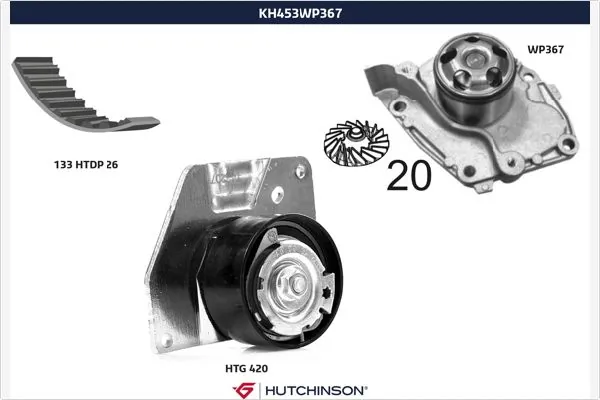  Комплект ГРМ Renault Megane 3