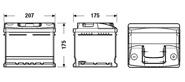 EC412 Exide Авто акумулятор