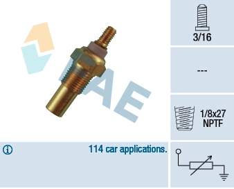 Покажчик температури охолоджуючої рідини на Ford Escort IV GAF, AWF, ABFT