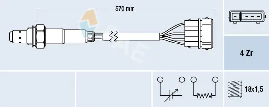 Купити OSM136 Magneti Marelli Лямбда зонд, датчик кисню