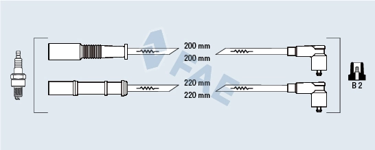 Дріт високовольтний Bosch B286