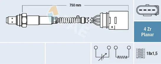 2344441 Denso Лямбда зонд після каталізатора