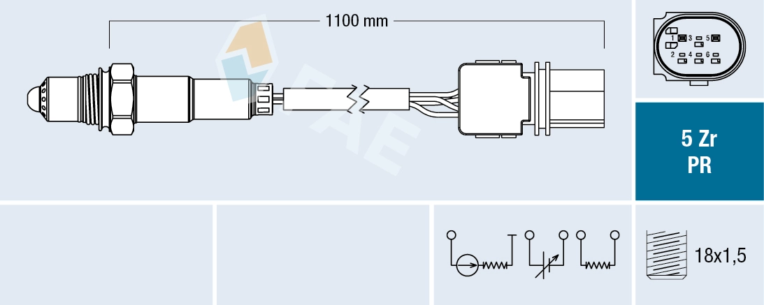 55276332 Fiat/Alfa/Lancia Лямбдазонд, датчик кисню до каталізатора