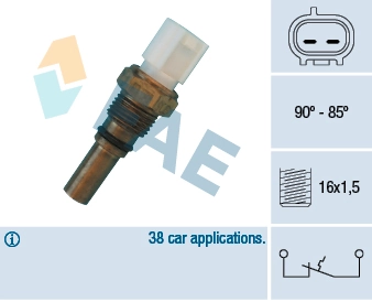 Датчик температури радіатора Toyota Camry III седан (V10) (1991 - 1996) ціна, від 12.46 USD