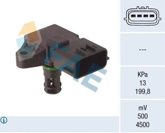 MAP сенсор Mitsubishi 1865A050 ціна, від 52.37 USD