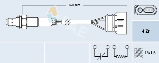 Лямбдазонд, датчик кисню до каталізатора Magneti Marelli OSM084 ціна, від 42.32 USD