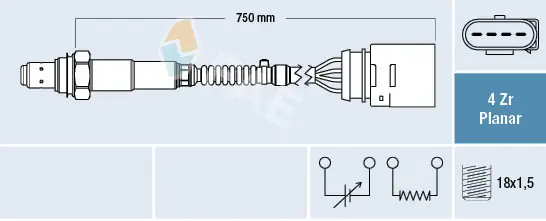Лямбдазонд, датчик кисню після каталізатора Denso 2344441 ціна, від 43.45 USD