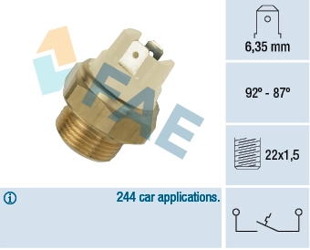 Датчик температури радіатора Пекар TM108380800010 ціна, від 3.80 USD