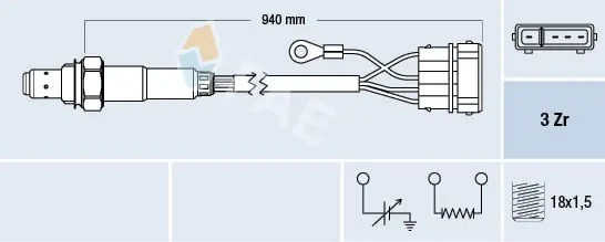 Датчик кисню на Volkswagen Golf II 19E, 1G1