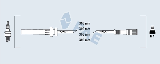 Високовольтні дроти MSK1286 Magneti Marelli