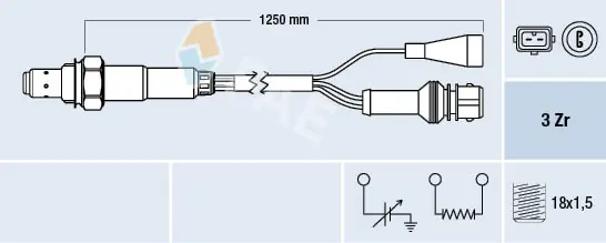 Лямбда датчик кисню VAG 0258003075 ціна, від 57.78 USD