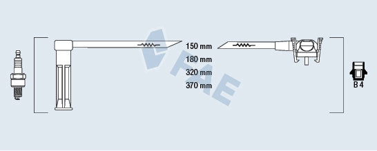 Проводи високовольтні на Ford Fiesta Mk4 JAS, JBS