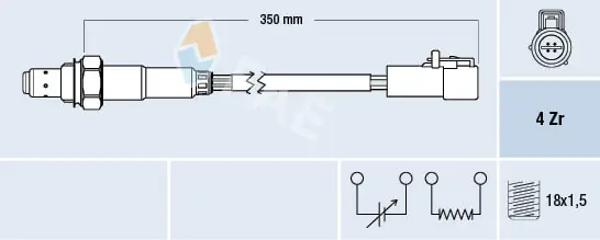 OZA658D3 NGK Лямбда зонд після каталізатора