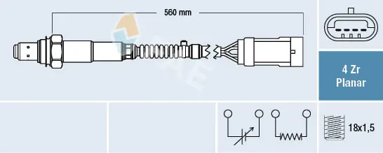 Лямбдазонд, датчик кисню до каталізатора Magneti Marelli OSM157 ціна, від 36.22 USD