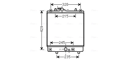 Радіатор основний Polcar 5503082 ціна, від 51.75 USD