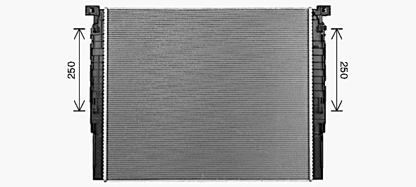 BW2623 AVA Радіатор охолодження двигуна