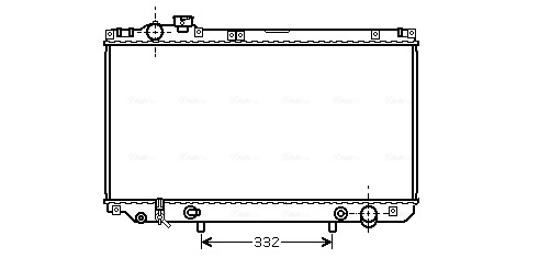 Радіатор 1640028600 Toyota