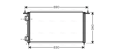 Радіатор кондиціонера BC970 Magneti Marelli