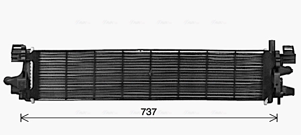 FD2663 AVA Радіатор охолодження двигуна