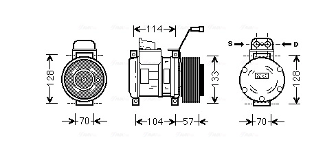 Насос кондиціонера Mercedes Benz Truck TRUCK LK/LN2 