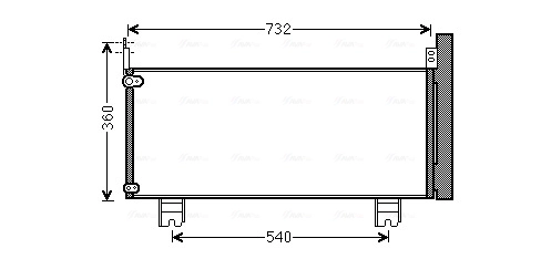 Конденсатор кондиціонера Lexus RX 270/350/450H позашляховик (AGL10, GGL15, GYL15) (2008 - 2015) ціна, від 82.37 USD