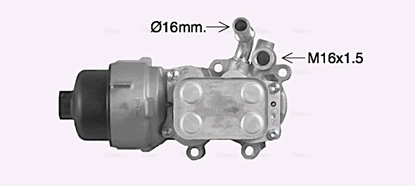 CN3307H AVA Корпус маслофільтра