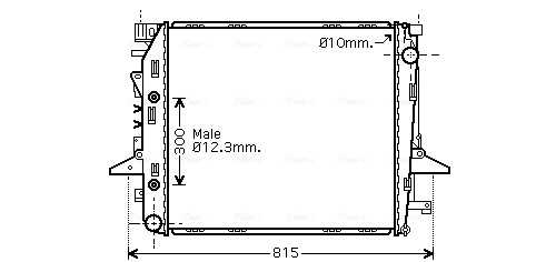 Купити PCC500490 Britpart Радіатор двигуна