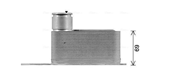 Прокладка радіатора масляного AVA BW3592 ціна, від 9.48 USD