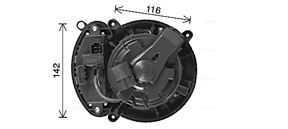 60V2NU1X Polcar Електромотор пічки