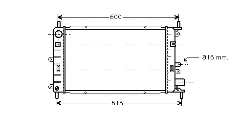 92AB8005KB Ford Радіатор охолодження двигуна