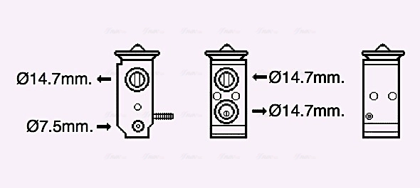 40L2KZ1 Polcar Клапан TRV, кондиціонера