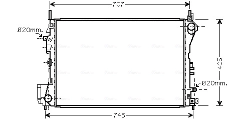Радіатор основний Polcar 551808A7 ціна, від 96.14 USD