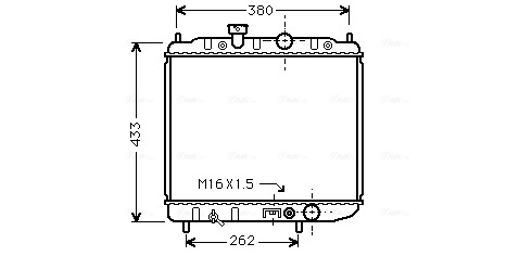 Радіатор MB660540 Mitsubishi