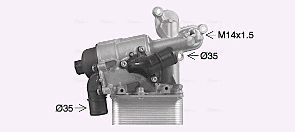 RT3631H AVA Корпус маслофільтра