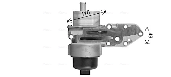 FD3669H AVA Радіатор масляний