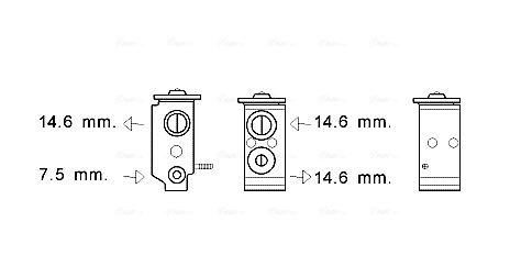 Клапан TRV, кондиціонера Polcar 40D1KZ1 ціна, від 30.68 USD
