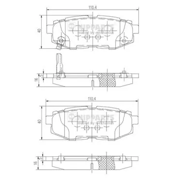 Задні гальмівні колодки Hawk Performance HB533F668 ціна, від 20.27 USD