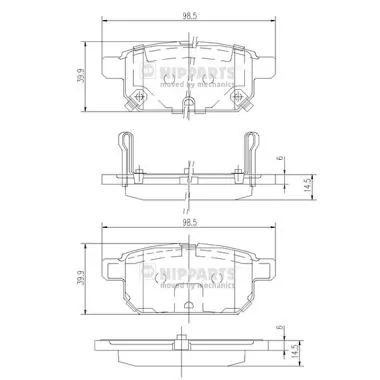 Задні гальмівні колодки Bosch 986494748 ціна, від 26.28 USD