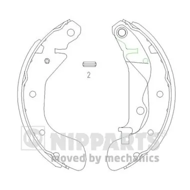 Колодки гальмові задні, барабанні Peugeot/Citroen 96473229 ціна, від 17.47 USD