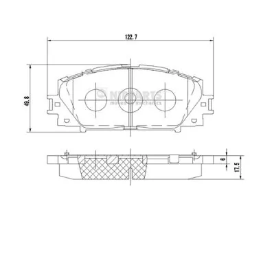 FPE130 Hankook Frixa Передні гальмівні колодки